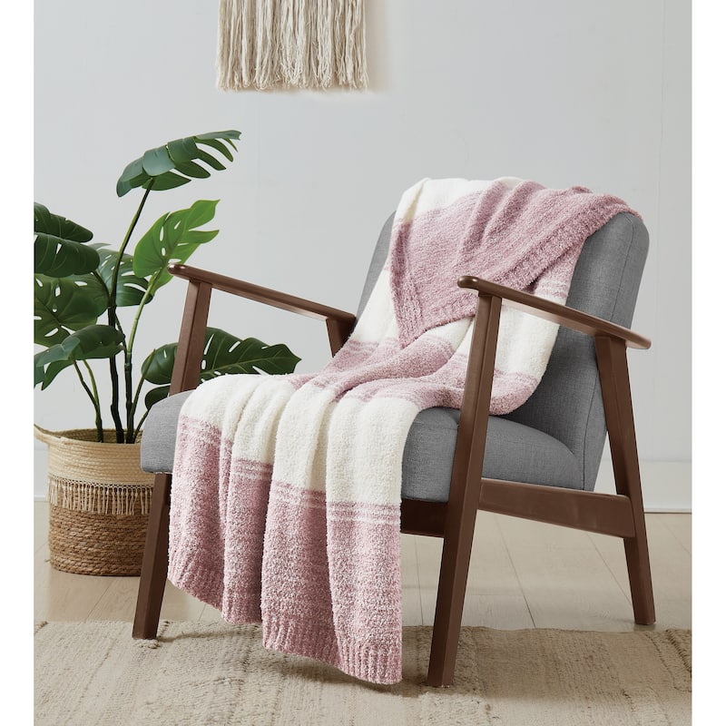 Brooklyn Loom Feathered Ombre 50x70 Throw