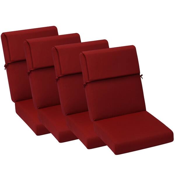 Aoodor Patio High Back Chair Cushions Set of 4，46x21x4 Inches(Only