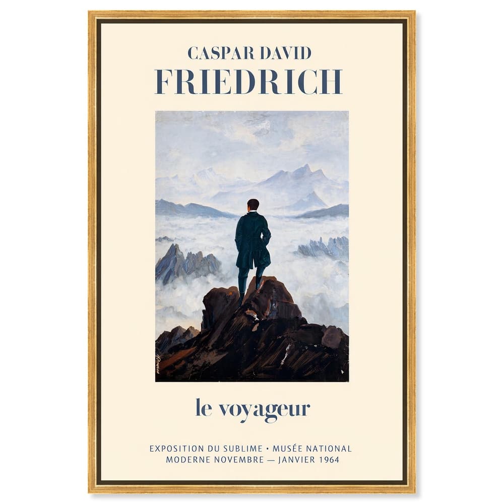 Wanderer in a Sea of Mist Canvas by Art Remedy