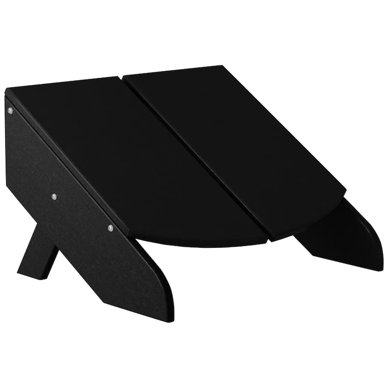 Coastin Modern Poly Ottoman - Black