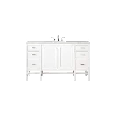 James Martin Vanities Addison 60" Single Vanity, Glossy White