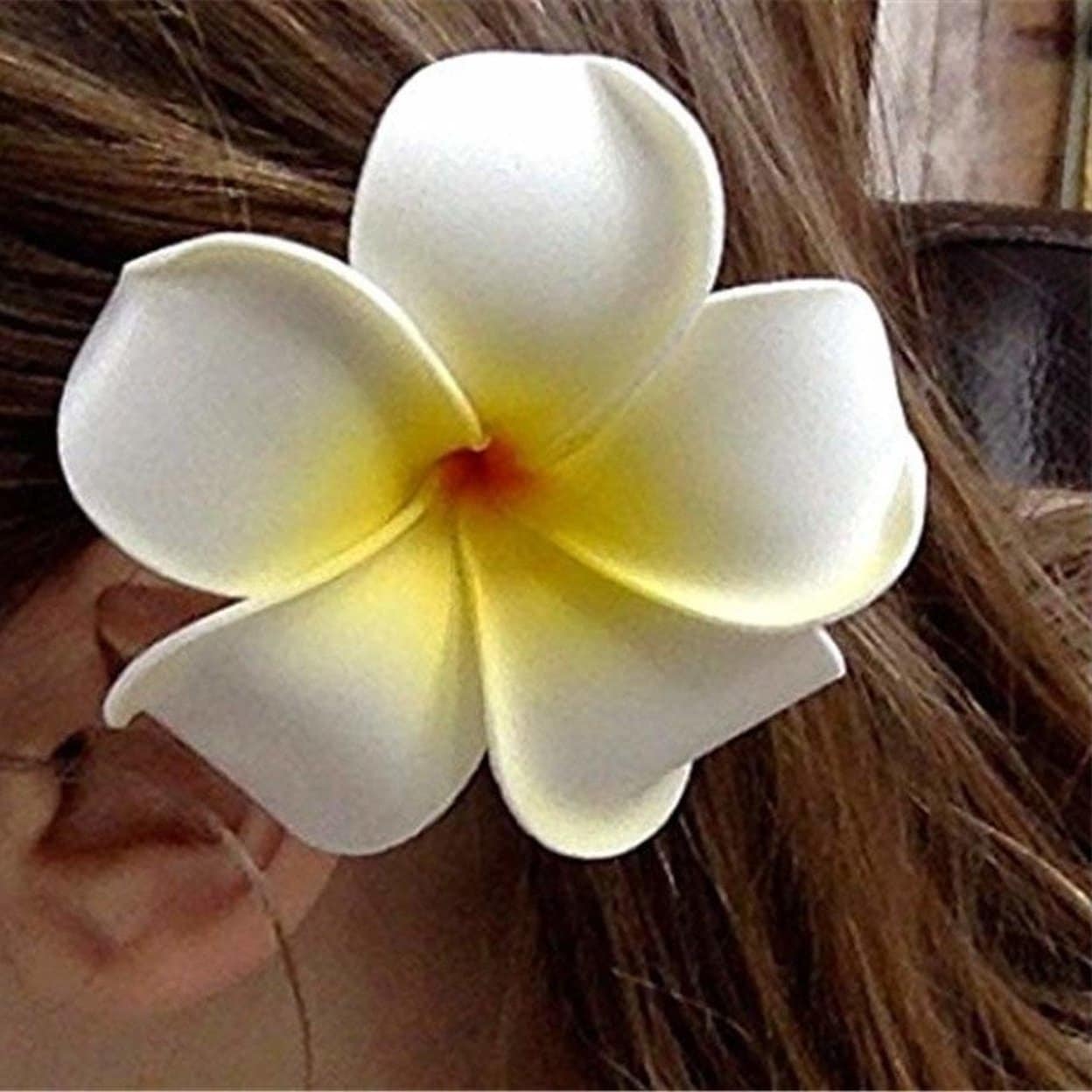 yellow flower hair piece