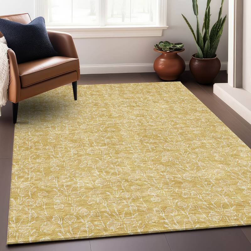 Premium Washable Super Soft Modern Floral Mayfield Rug