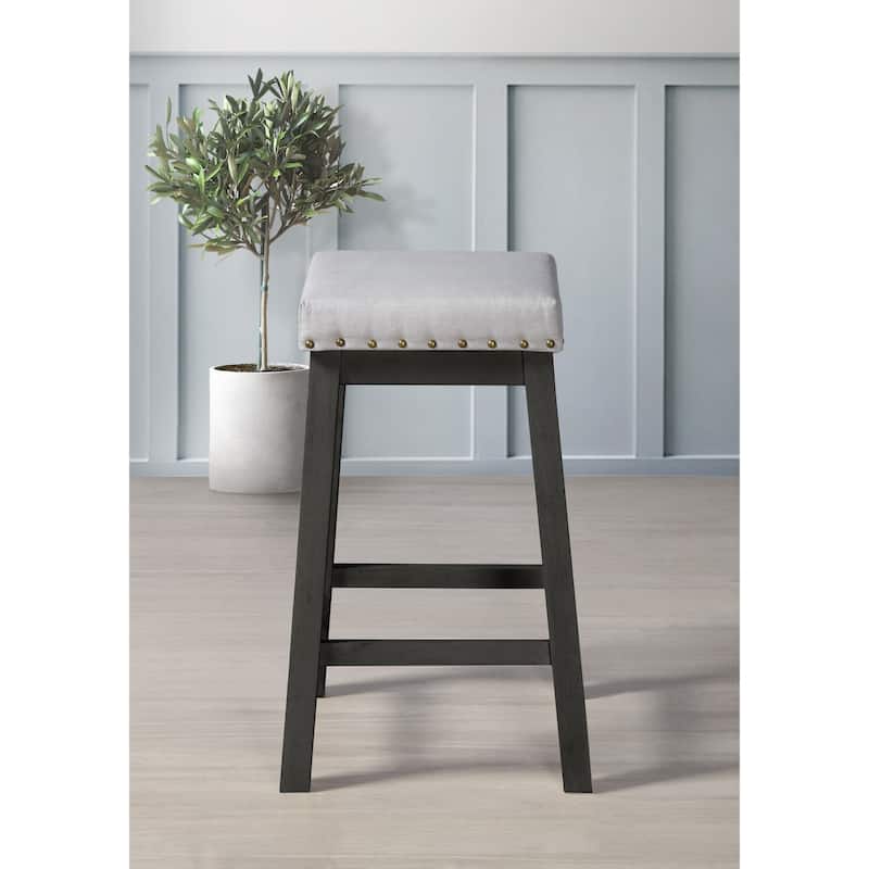 Africa 5-piece Counter Height Dining Table and Chair - 4 Chairs Only - Black/ Warm Grey