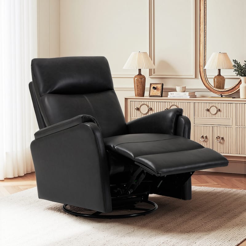 Fabric Recliner Sofa Chair Swivel Rocking Footrest-Single Seat for Living Room