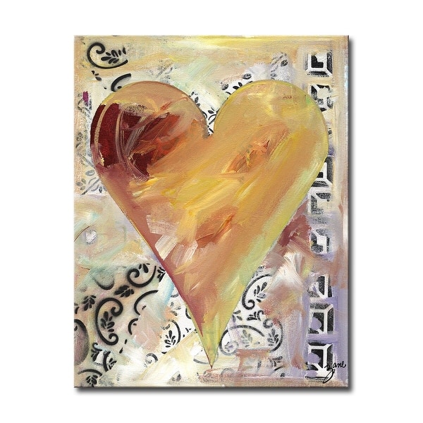 slide 2 of 7, 'Fabienne' Heartwork Wrapped Canvas Wall Art