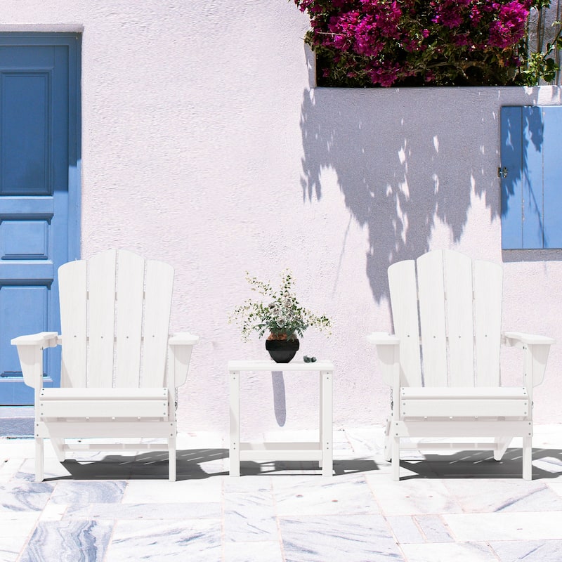 Outdoor HDPE Folding Classic Adirondack Chair All-Weather