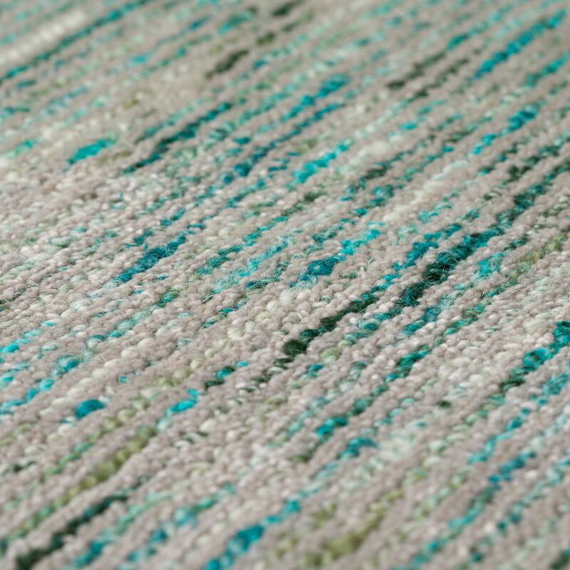 Addison Villager Textured Solid Wool and Viscose Area Rug