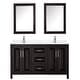 preview thumbnail 73 of 71, Daria 60 Inch Double Vanity, Cultured Marble Top, Medicine Cabinets