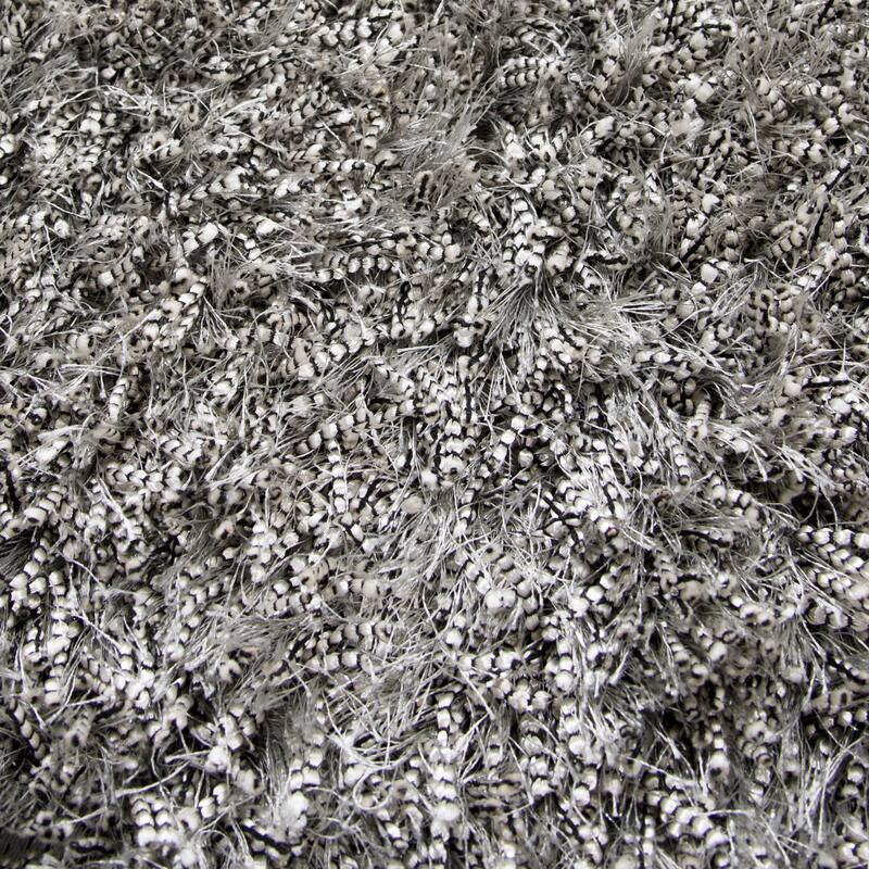 Alora Decor Pearl Contemporary Gray Polyester/Lurex Area Rug