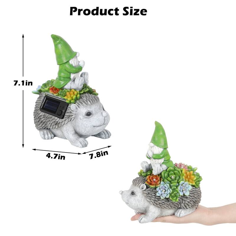Solar Garden Outdoor Statues with LED Light