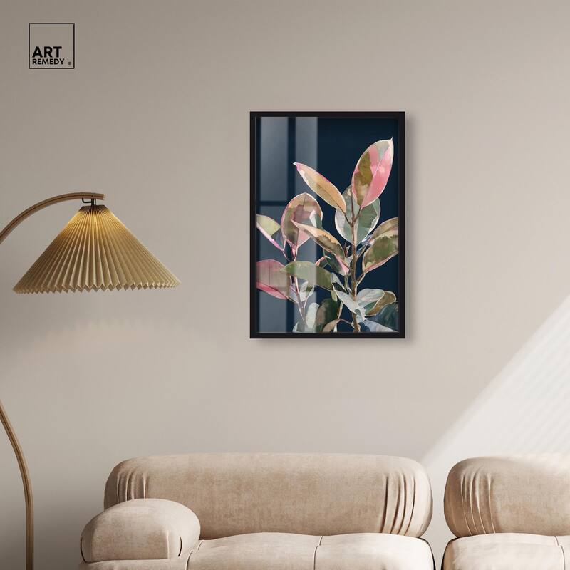 Fuchsia Frond II Shadowbox by Art Remedy