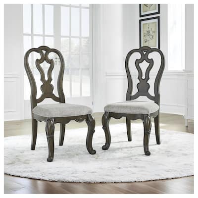 Signature Design by Ashley Maylee Dark Brown Dining Chair - 21.5"W x 26"D x 44"H