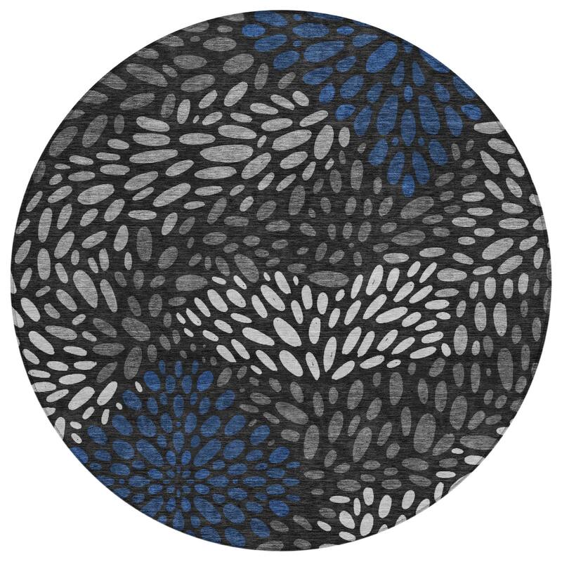 Machine Washable Indoor/ Outdoor Modern Genoa Chantille Rug