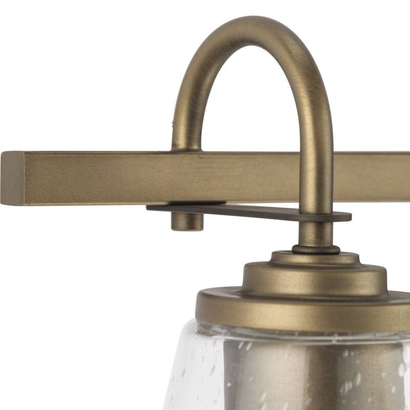 Martenne Collection Three-Light Aged Bronze Modern Farmhouse Vanity Light - 24 in x 7 in x 8.5 in