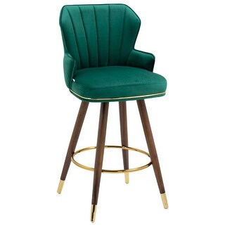 Swivel Bar Stools with Backrest Footrest with a Fixed Height of 360 ...