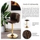 preview thumbnail 20 of 76, Upholstered Adjusatble Swivel Bar Stools Set of 2