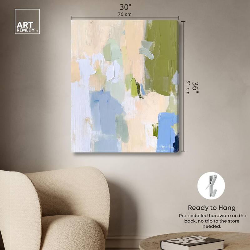 Clover Frost Canvas by Art Remedy, Gallery Wrapped
