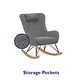 preview thumbnail 21 of 22, Avenue Greene Ernest Rocker Accent Chair with Storage Pockets - N/A