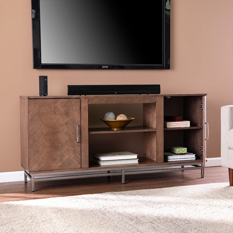 SEI Furniture Dibbonly Media TV Stand w/ Storage for TV's up to 56"