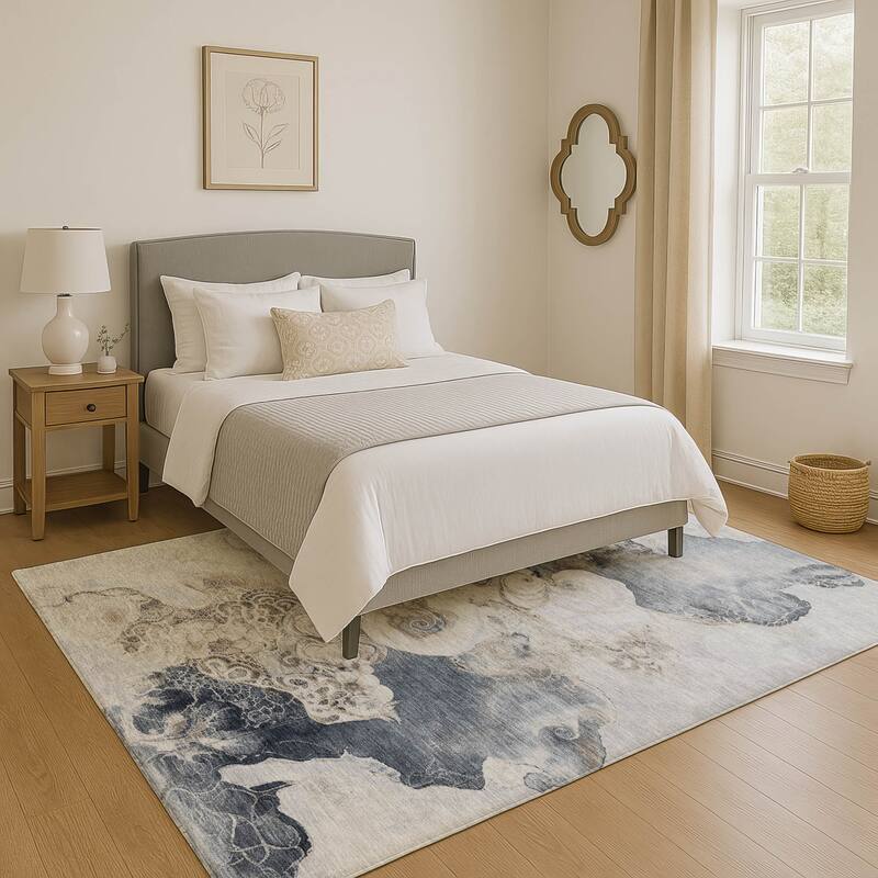 Premium Washable Super Soft Abstract Chic Mayfield Rug - Gray - 10' x 14'