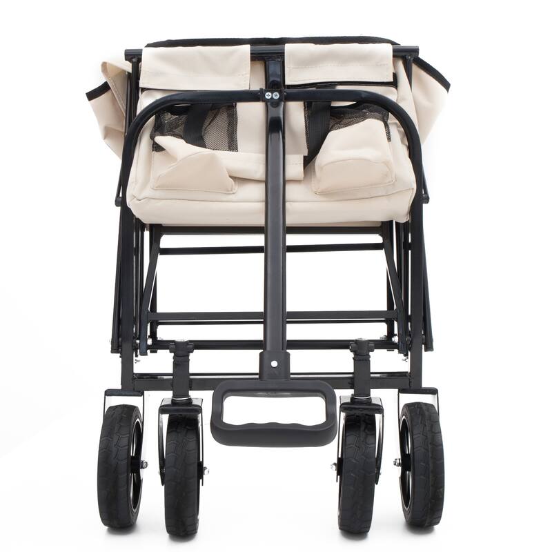 Minimeetall Extension Collapsible Wagon Cart with Expandable Storage