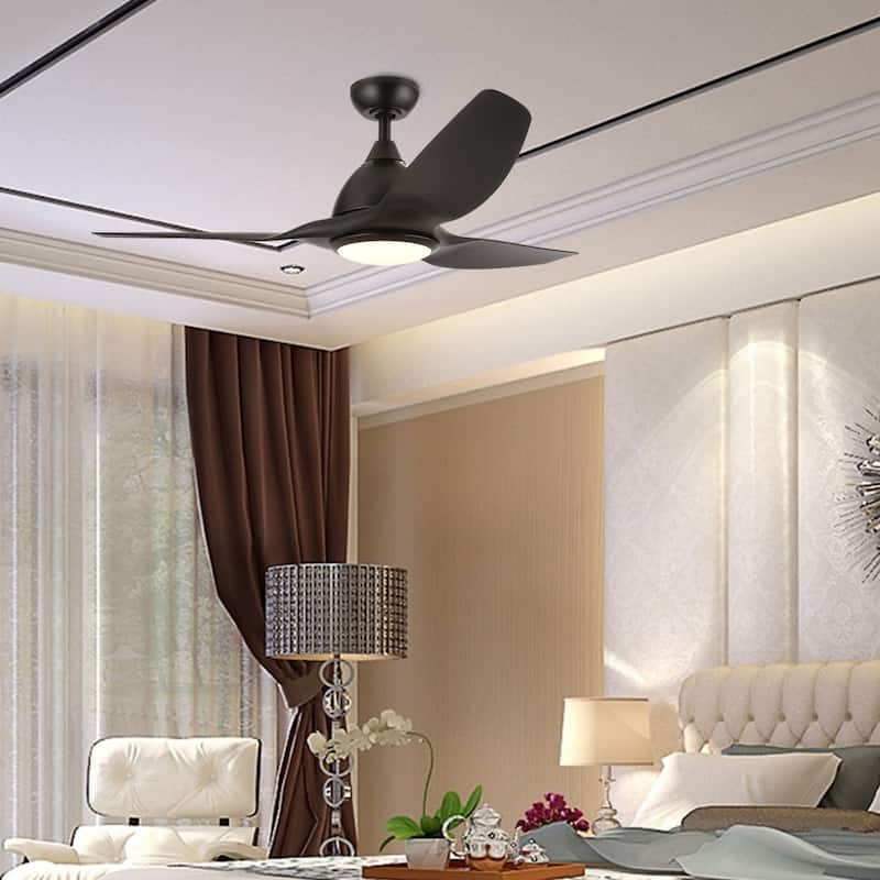 CO-Z 52" 3-Blade LED Ceiling Fan with Light Kit and Remote Control