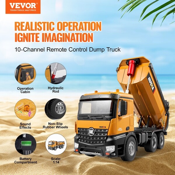 その他 Rc dump RC Dump Truck Toy, 10-Channel 1:14 Scale, Remote Control