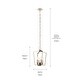 preview thumbnail 5 of 3, Kichler Abbotswell 19 inch 4 Light Pendant in Polished Nickel