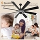 preview thumbnail 9 of 35, Bella Depot 72" Modern Large Ceiling Fan 6-speed Reversible with Dimmable Light and Remote for Family Room
