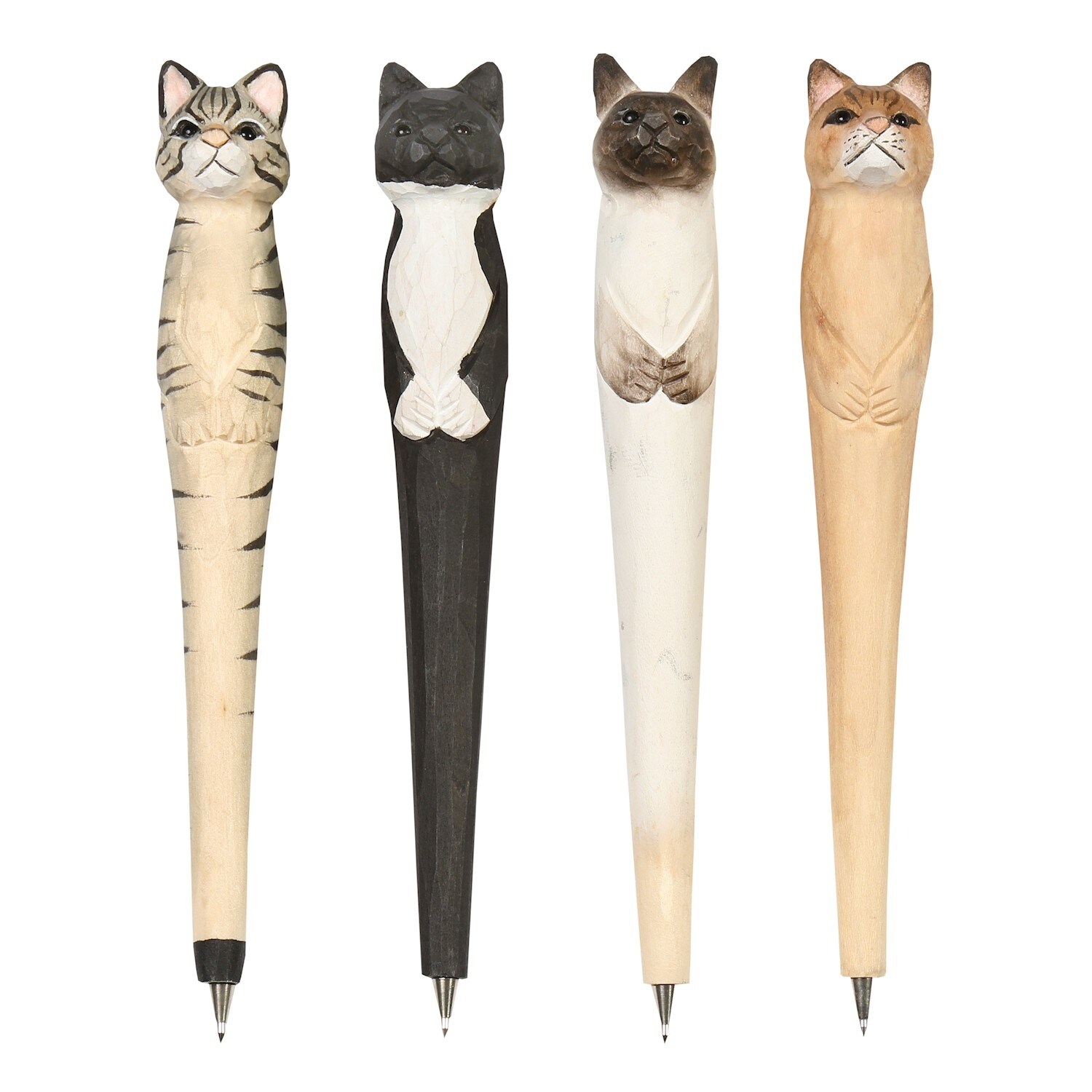 Shop What On Earth Cat Pen Set Hand Carved Wood Pens Include