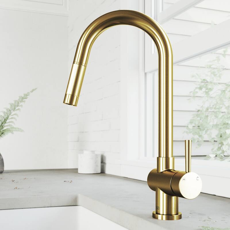 Vigo Gramercy 1.8 GPM Single Hole Pull-Down Kitchen Faucet