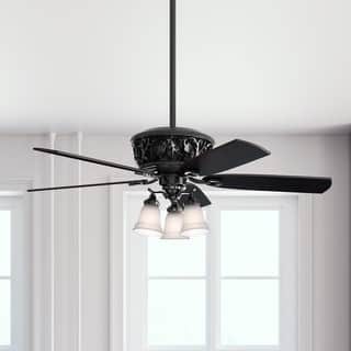 Hunter 54" Promenade Ceiling Fan with LED Light Kit and Handheld Remote - Victorian, Transitional - ENERGY STAR!