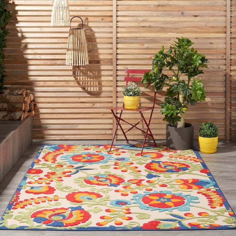 Copper Grove Alyssum Multicolor Indoor/Outdoor Rug. - 3' x 5' - Multicolor