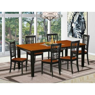 City Sleek Dining Table Set - Modern Kitchen Table with Chairs - Furniture