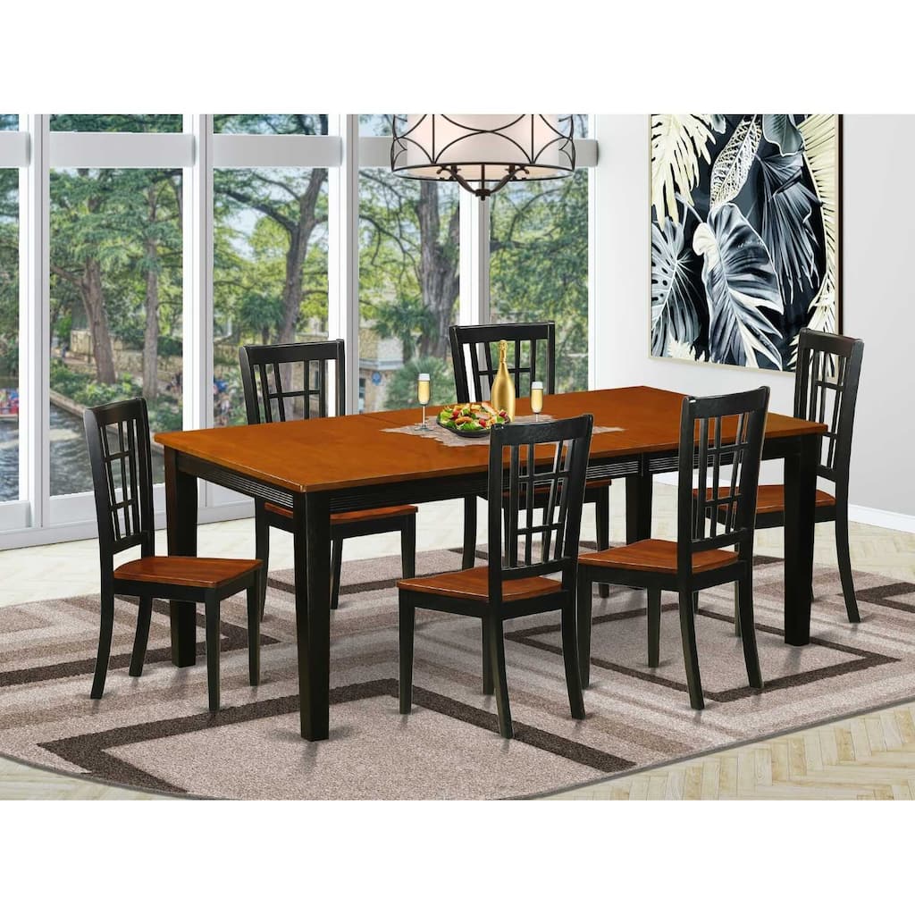 City Sleek Dining Table Set - Modern Kitchen Table with Chairs - Furniture