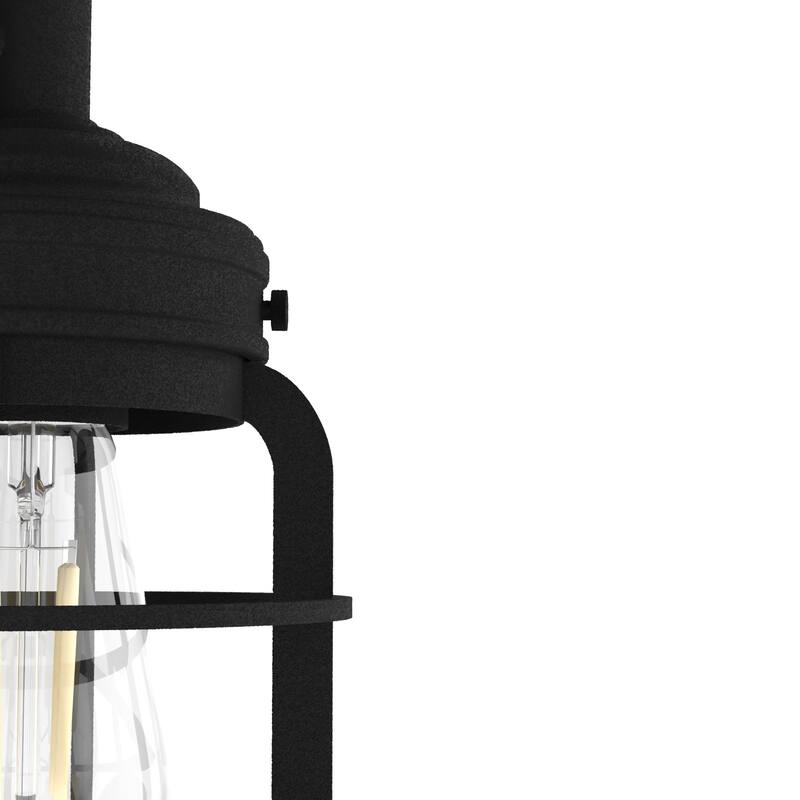 Hunter Starklake 1 Light Wall Sconce, Damp Rated, Industrial, Cage, Rustic