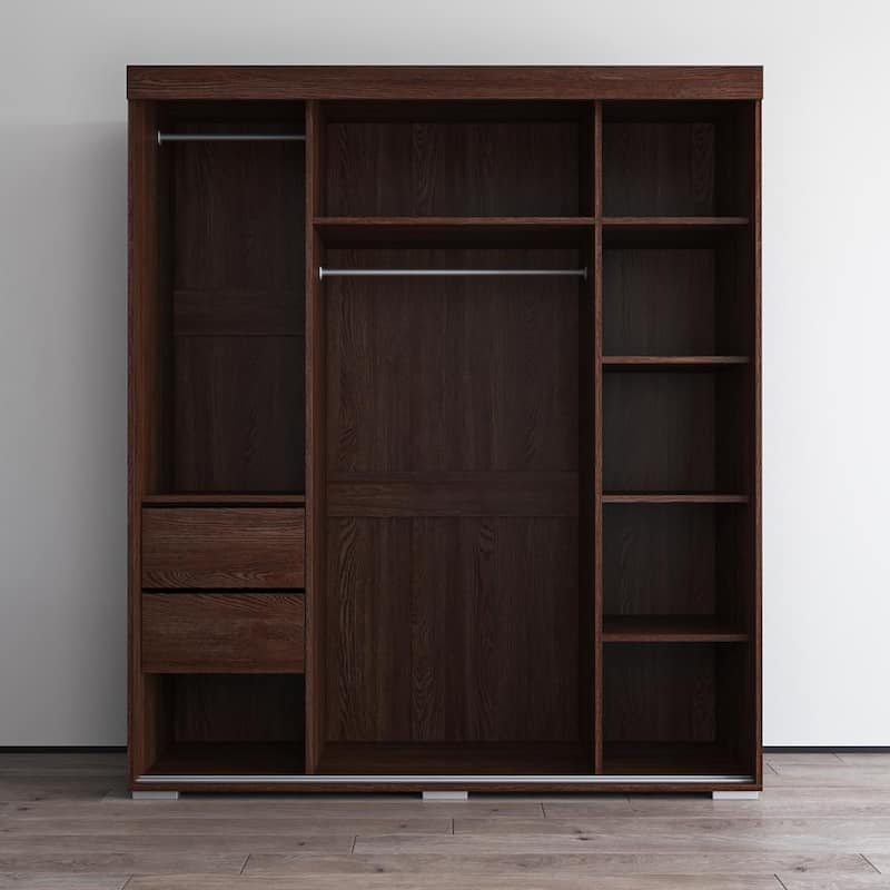 Strick & Bolton Suger 3-door Mirrored Armoire