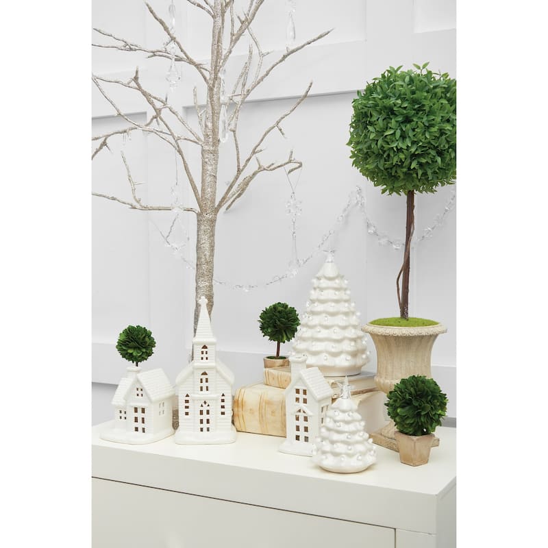 Small White Tree LED Figurine