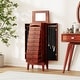 preview thumbnail 5 of 8, Costway Wood Jewelry Cabinet Armoire Storage Box Chest Stand Organizer - 10.5'' X16'' X40''