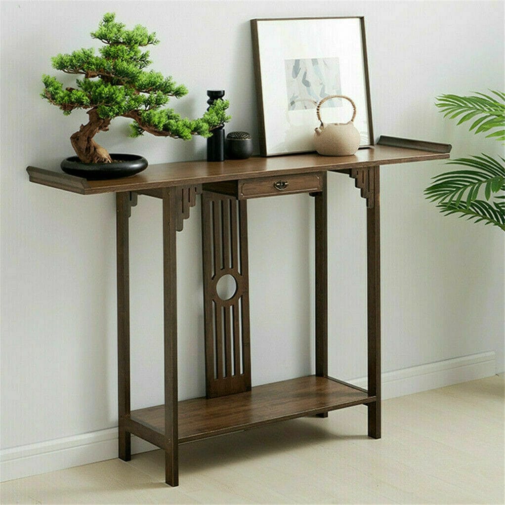 Console Table Sofa Side Accent Table Entryway Vintage