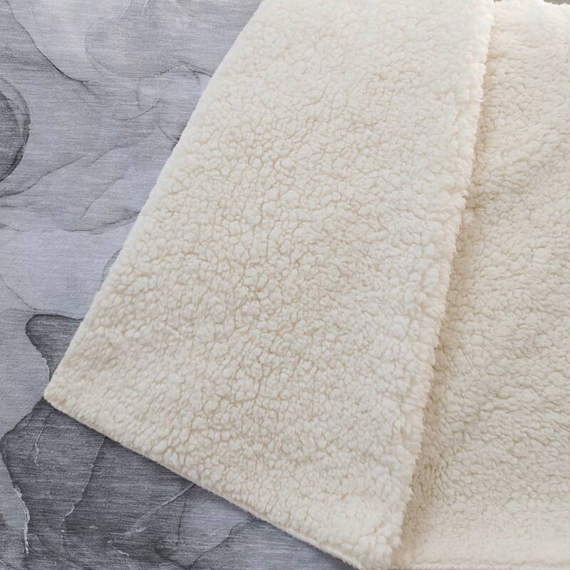 Premium Machine Washable Abstract Contemporary Sherpa Throw Blanket