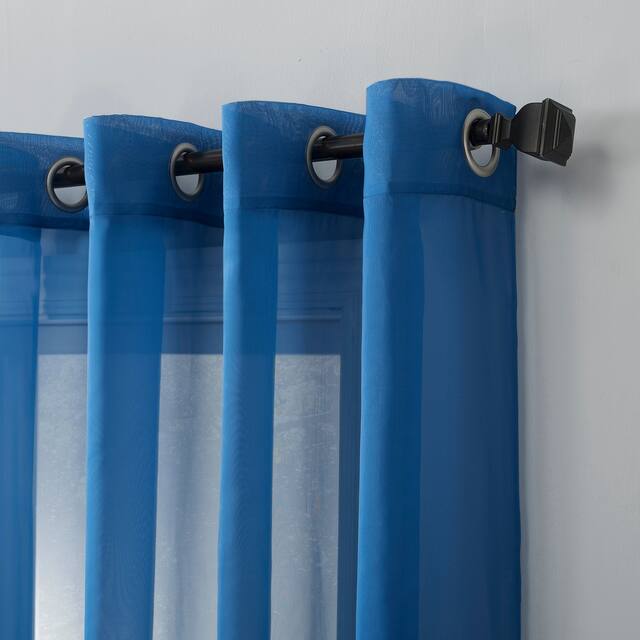 No. 918 Emily Voile Sheer Grommet Curtain Panel- Single Panel