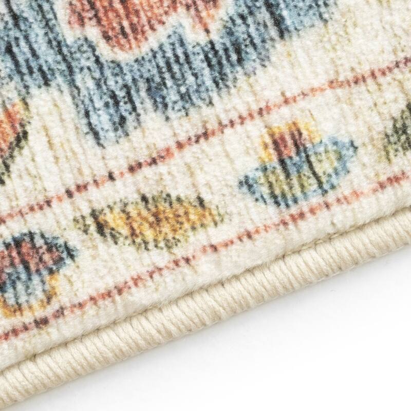 Smart Wash Ambient Glam Oriental Indoor Polyester Area Rug