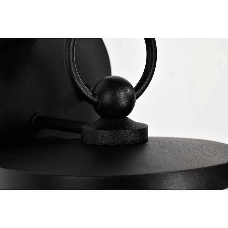 Broadstone 1 Light Small Wall Lantern Matte Black with Clear Seeded Glass