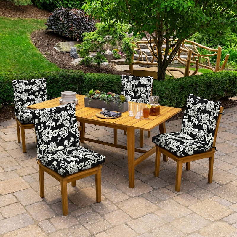 ARDEN Outdoor Plush Modern Tufted Blowfill Dining Chair Cushion, 21 x 40