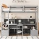 preview thumbnail 7 of 5, Twin Loft Bed with Storage Shelves, Desk, and Drawers