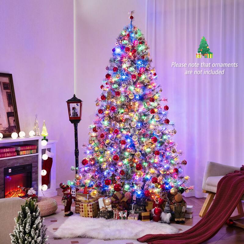 Artificial Christmas Tree Hinged Xmas Tree w/Quick Power Connector