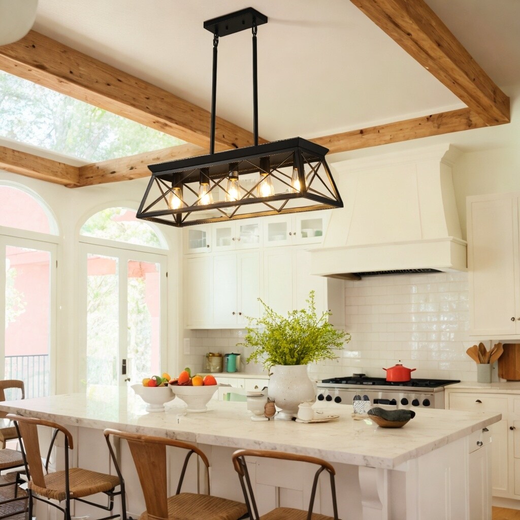 Farmhouse island lighting fixtures top