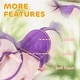 preview thumbnail 15 of 16, Qaba Spring Rocking Horse, Kids Ride on Horse, Plush Horse Ride-on with Sounds & Foot Stirrups, Saddle for Kids 3-8 Years, Pink